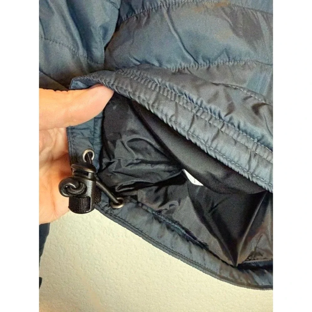 Carhartt Gilliam Quilted Jacket Navy Blue Relaxed Fit 104314 Logo Womens Large L - Picture 9 of 11